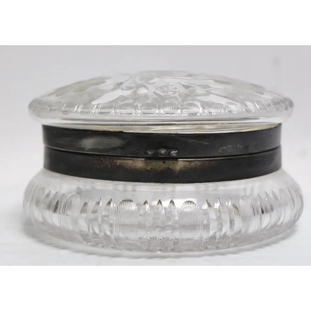 American Brilliant Cut Powder Jar, Jewelry Box by C F Monroe For Sale - Image 3 of 12