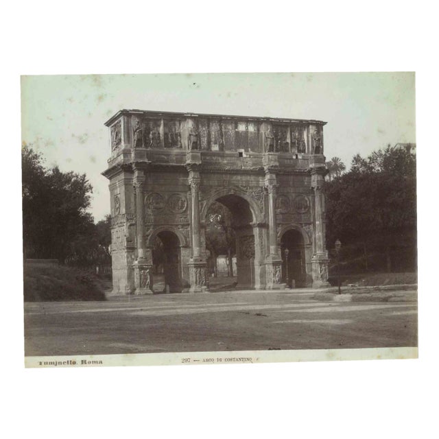 Ludovico Tuminello, Arch of Constantine, Vintage Photograph, Early 20th Century For Sale