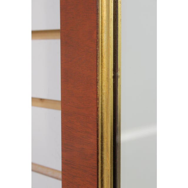 Vintage Mahogany Pediment Top Wall Mirror For Sale - Image 10 of 14