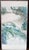 Large Abstract Coastal Original Painting Watercolor Triptych Blue Green Wall Art Modern Signed Framed For Sale - Image 4 of 12