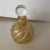 Gold flecks Murano perfume bottle with stopper. Original paper tag on bottom Made in Italy