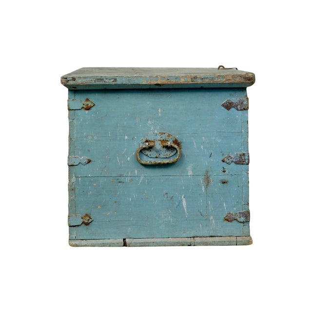 19th century swedish painted trunk/chest circa 1860. Good quality large piece of traditional swedish furniture which would...