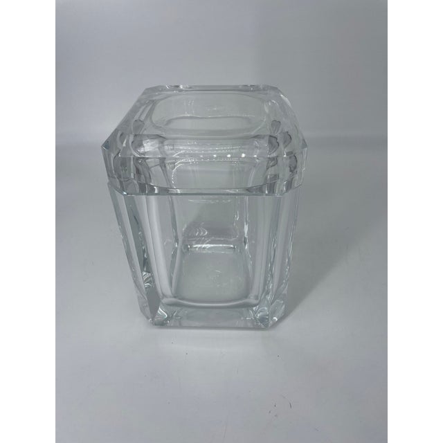1990s 1990s Lucite Diamond Ice Bucket by Grainware For Sale - Image 5 of 8