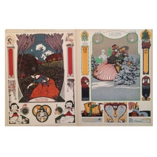 German Decorator Prints C1900 - Fall/Winter S/2 For Sale