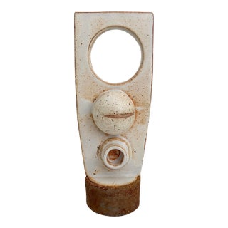 1970s Brutalist Abstract Ceramic Sculpture For Sale
