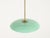 Gold Fontana Arte Chandelier in Turquoise Glass, Brass and Murano Glass, Italy, 1950s For Sale - Image 8 of 15