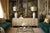 Offering a RESTORED large Pair of vintage plaster palm leaf lamps, circa 1980s. These lamps were completely disassembled,...
