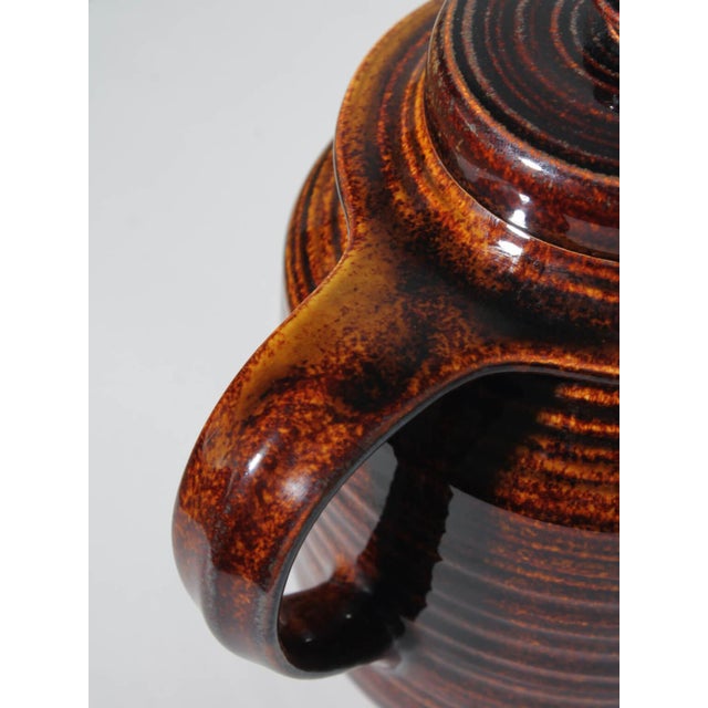 Ceramic Vintage Ceramic Glazed Teapot by Ulla Procopé for Arabia, 1960 For Sale - Image 7 of 9