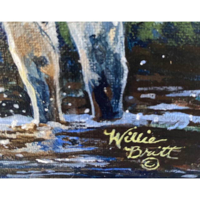 Realism "Making a Splash" Original Acrylic Painting~ Willie Britt ~ Cool Refreshing Water. Warm Sunshine, Celebrating the Pleasures in Life Making a Splash! For Sale - Image 3 of 7
