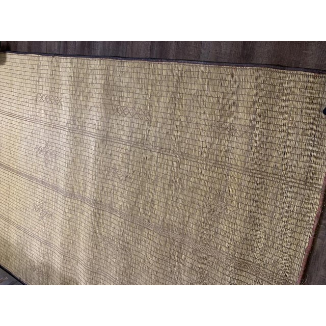 Tuareg Rug in Plant Fibers and Leather, 1990s For Sale - Image 6 of 17