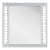Fleur Home Audubon Spruce Square Mirror in Pelican Gray, 36x36 For Sale