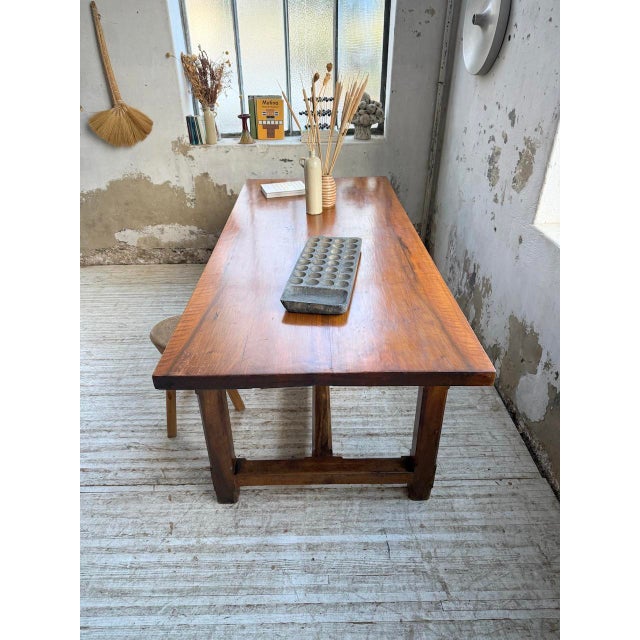 Rustic Farmhouse Table in Oak, 1950s For Sale - Image 14 of 18