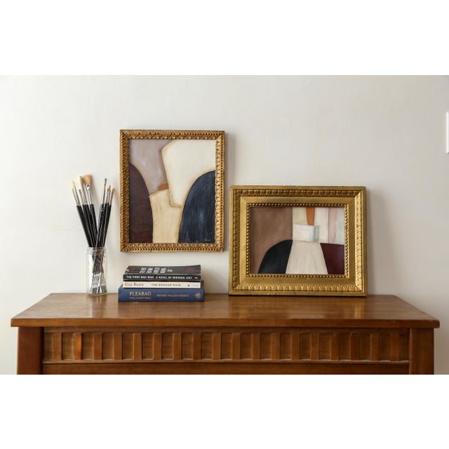 Original Framed Abstract Painting in Antique Gold Frame For Sale - Image 14 of 14