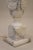 Neoclassical Urn Carved Grapes Leaves Carrara Marble Brass Table Lamp 1930's Italy For Sale - Image 9 of 13
