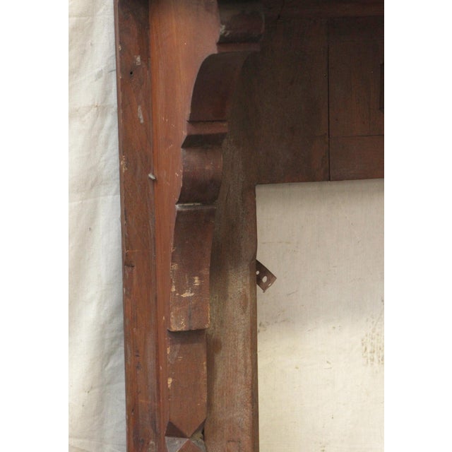 Antique 5.75 Ft. Traditional Wooden Mantel For Sale - Image 6 of 8