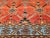 Red Vintage Malayer Rug, All Over Geometric Pattern, Handwoven Rust Red & Blue, 4’ X 6’ For Sale - Image 8 of 12