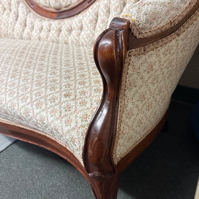 Antique Victorian Balloon Back Sofa For Sale - Image 12 of 12