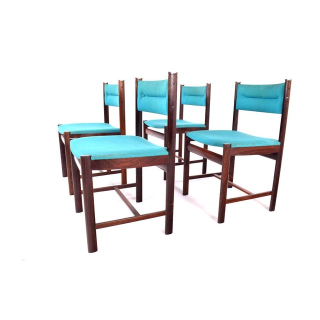Danish Rosewood Dining Chairs, 1960s, Set of 4 For Sale - Image 9 of 15