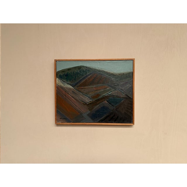Eric Julius, Glumslövs Backar, 1950s, Oil Painting on Canvas, Framed For Sale - Image 8 of 18