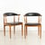 A set of eight midcentury danish dining chairs in teak, designed by johannes andersen for brdr. Andersen, model ba113,...