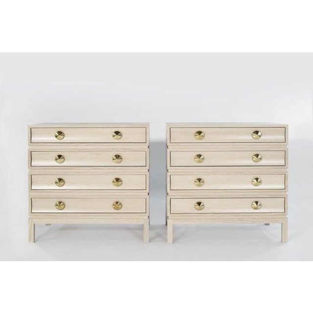 Carlos Solano-Granda Stacked Chests of Drawers in Limed Oak For Sale - Image 4 of 16