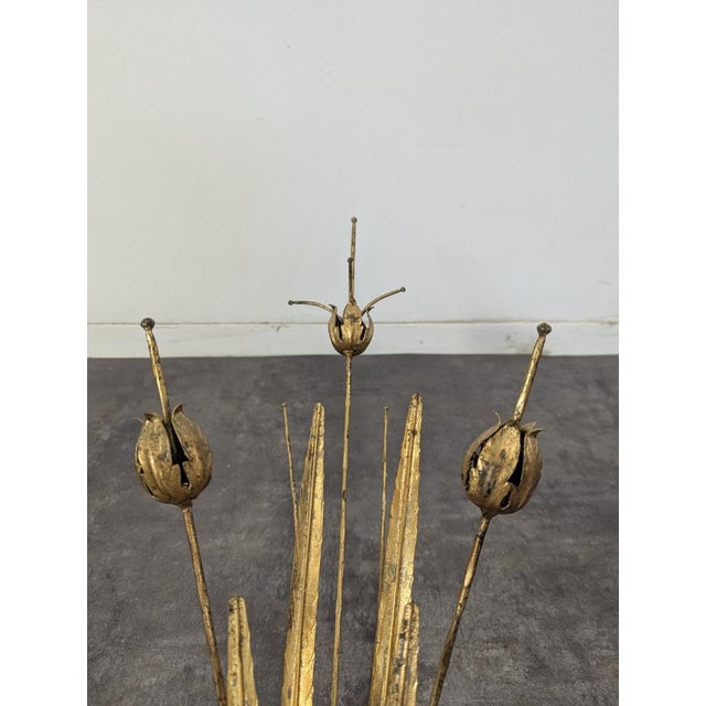 Wall Sconces in the style of Bagues, 1970s, Set of 2 For Sale - Image 6 of 8