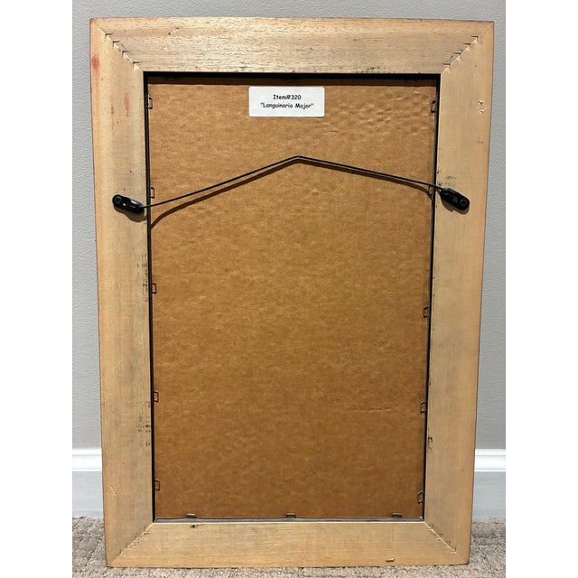Late 20th Century Vintage Sanguinaria Bloodroot Botanical Illustration Print in Black & Gold Frame For Sale - Image 5 of 5