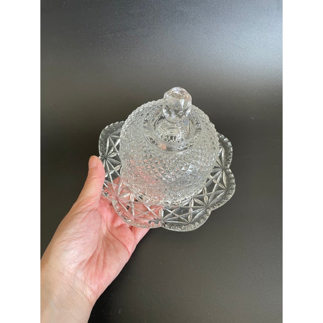 Vintage Domed Covered Butter Dish by Fostoria Glass For Sale - Image 9 of 9