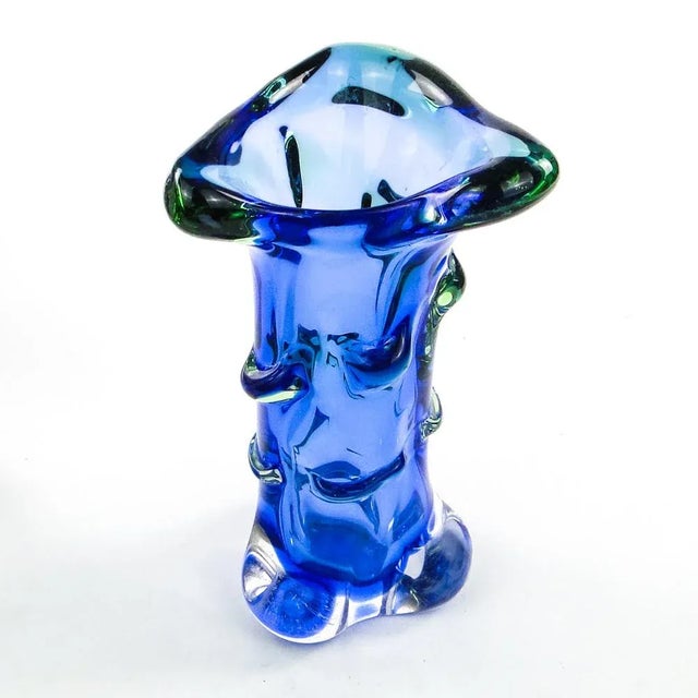 Mid-Century Modern Vase by J. Hospodka for Chribska Glassworks, Czechoslovakia, 1960s For Sale - Image 3 of 11