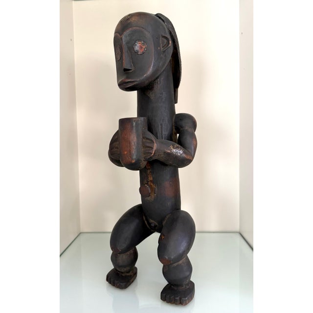 African Fang Reliquary Wood Figurative Statue Gabon For Sale - Image 11 of 16