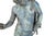 Verdigris Fine Italian Grand Tour Antique Bronze Sculpture Statue of Narcissus of Pompeii For Sale - Image 8 of 18