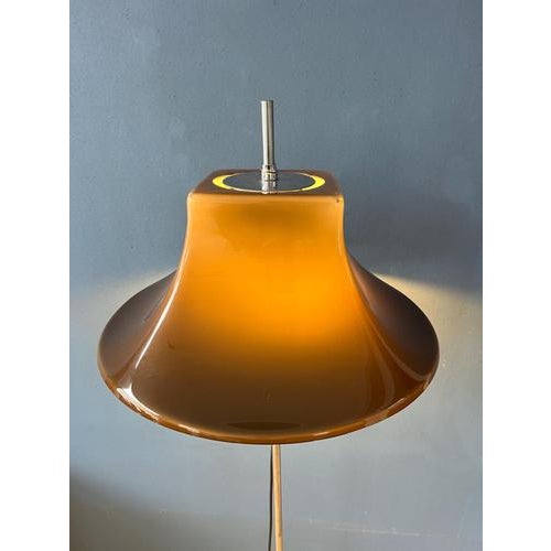Brown Mid-Century Modern Space Age Floor Lamp by Willem Hagoort For Sale - Image 8 of 13