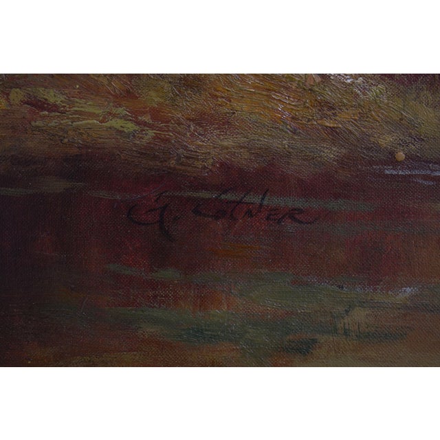 Large Artist Signed Oil Painting on Canvas ~ Sheep For Sale - Image 12 of 15
