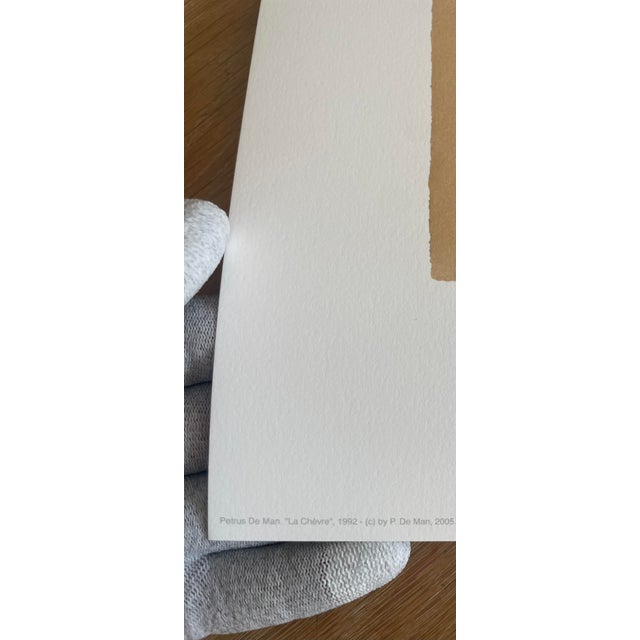 Contemporary Petrus De Man, La Chèvre, 1992, Copyright P. De Man 2005, Printed in Belgium For Sale - Image 3 of 12