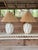 Vintage Hollywood Regency Boho Faux Bamboo “Icing” Ceramic Table Lamps With Raffia Shades - A Pair For Sale - Image 12 of 12
