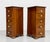 Pair of Federal Style Narrow Mahogany Dressers | 1920's Skinny Nightstands Glass Knobs For Sale In New York - Image 6 of 12