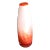 Modern Contemporary Orange Speckle Milk Glass Vase For Sale