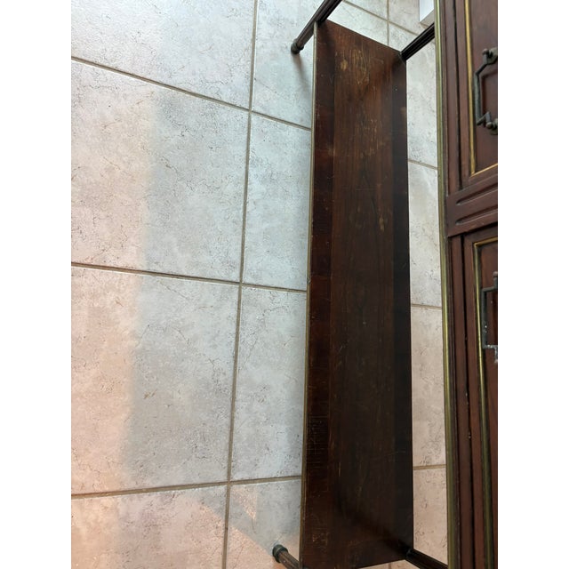 Mid 20th Century Bloomingdale’s Louis XVI Style Marble Top Console Table Made in Italy For Sale - Image 11 of 14