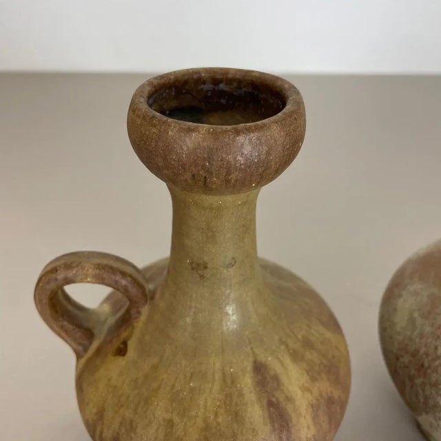 Ceramic Studio Pottery Vase from Hartwig Heyne Ceramics, Germany, 1970s, Set of 2 For Sale - Image 6 of 18