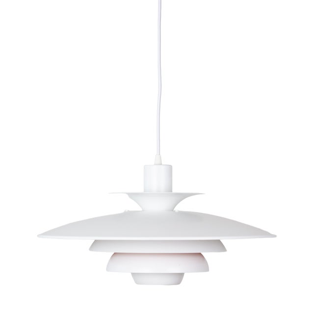Vintage Danish Sofie Pendant Lamp by Kurt Wiborg for Jeka, 1980s For Sale