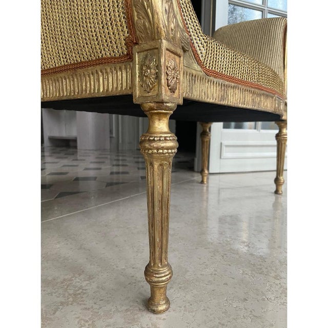 English Giltwood Window Seat, 1700s For Sale - Image 3 of 7