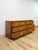Brown Vintage MCM Dixie Act 2 Campaign Style Dresser Brass Pulls Warm Wood Tone Lowboy For Sale - Image 8 of 14