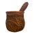 Hand Carved Vintage Detailed Wooden Mortar and Pestle For Sale