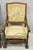 Antique French Louis XIV Style Needlepoint Tapestry Carved Walnut Arm Chair Pair For Sale - Image 9 of 18