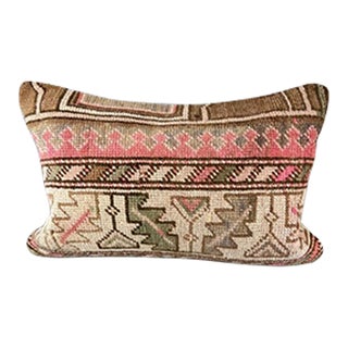 16 x 24 Rug Pillow Anatolian Echoes Turkish Pillow Cushion Cover For Sale