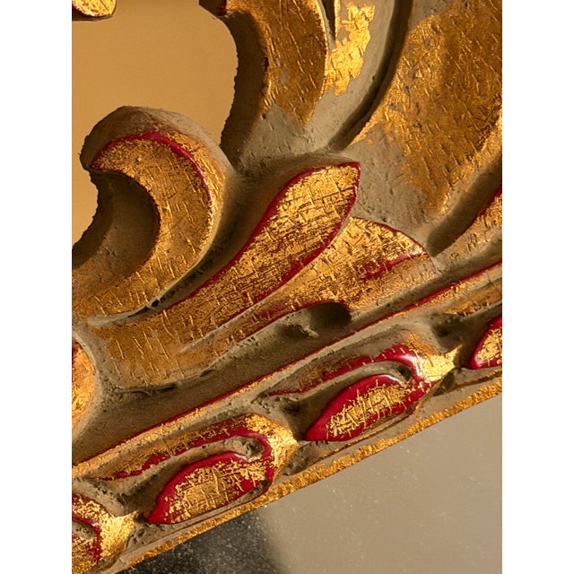 An Exceptional Late Victorian Rococo Revival Hand-Carved Giltwood Mirror, Sourced Directly from a Historic Estate. This...