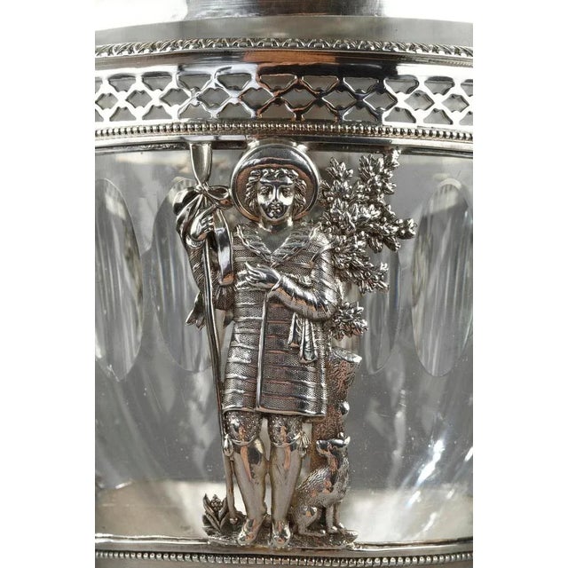 Early 19th Century Silver and Crystal Candy Dish For Sale - Image 4 of 8