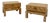 Bamboo and Brass Bedside Tables by Dal Vera, Italy, 1970s, Set of 2 For Sale