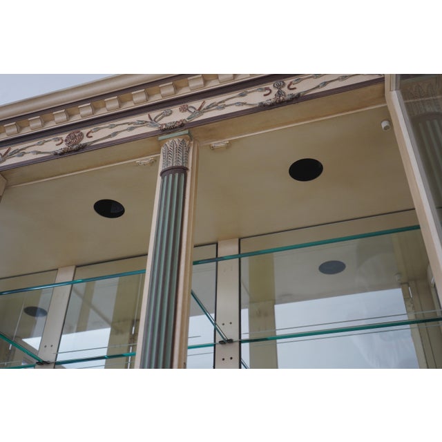 Neoclassical Ej Victor Newport Collection Neoclassical Breakfront For Sale - Image 3 of 18