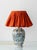 Antique Polychrome Table Lamp with Silk Lampshade, 1890s For Sale - Image 15 of 15